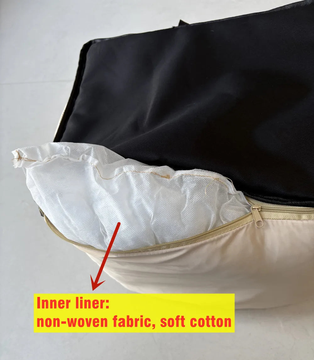 Portable Dog Car Seat Booster Bed with Storage Pockets