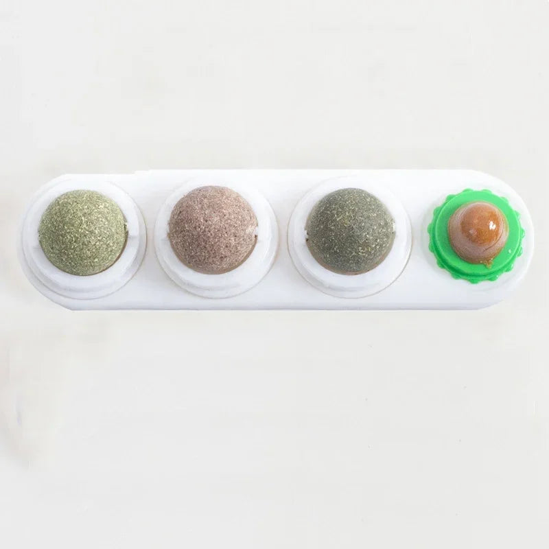 Catnip & Silver Vine Cat Toy Ball – Teeth Cleaning & Digestive Health