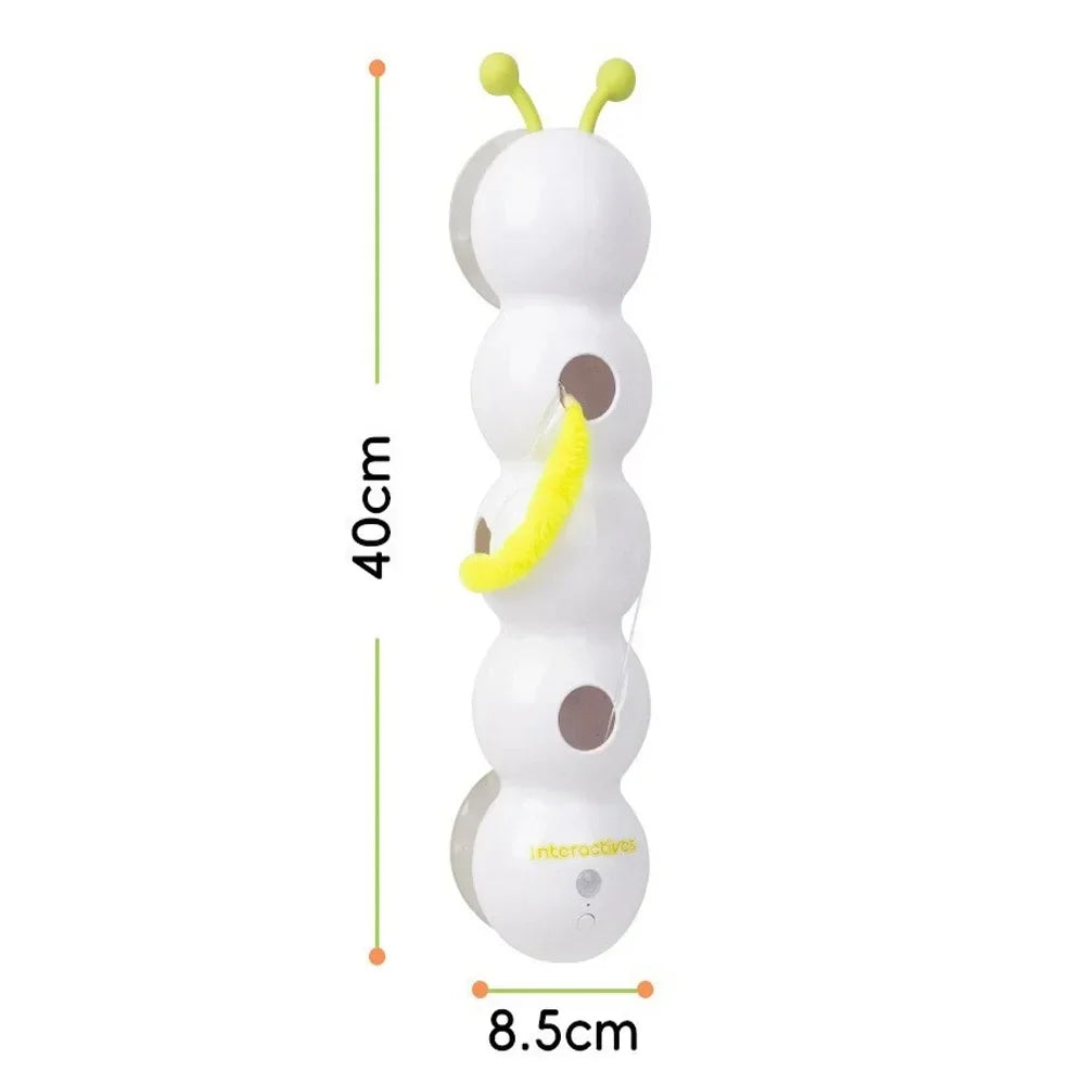 Caterpillar intelligent sensing cat toy suction cup electric self entertaining and entertaining toy for cats, electric charging