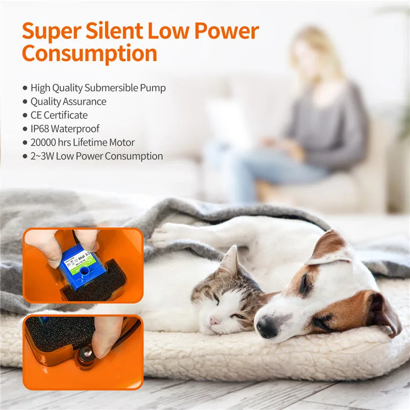 3.5L Auto Pet Feeder & 2L Water Fountain – WiFi App Combo