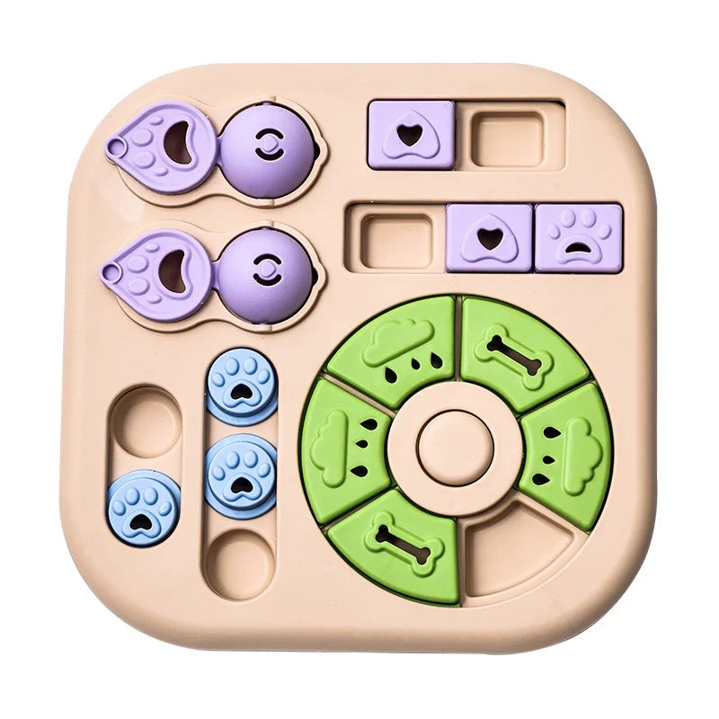 Smart Cat Puzzle Slow Feeder – Interactive Turntable Toy