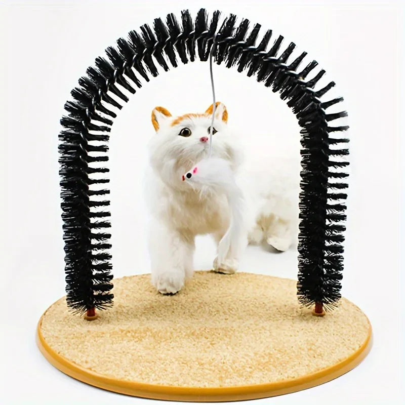 Cat Arch Self-Grooming & Massage Hair Brush Toy