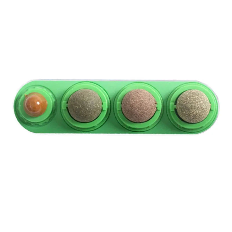 Catnip & Silver Vine Cat Toy Ball – Teeth Cleaning & Digestive Health
