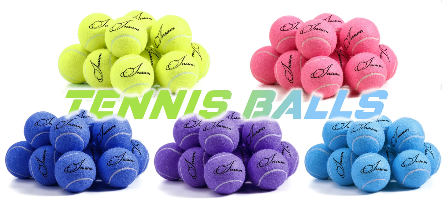 AMA Tennis Balls,12-Pack Advanced Training Tennis Balls for Beginner, Pet Dog practice Tennis Balls with Mesh Bag for Easy Carry