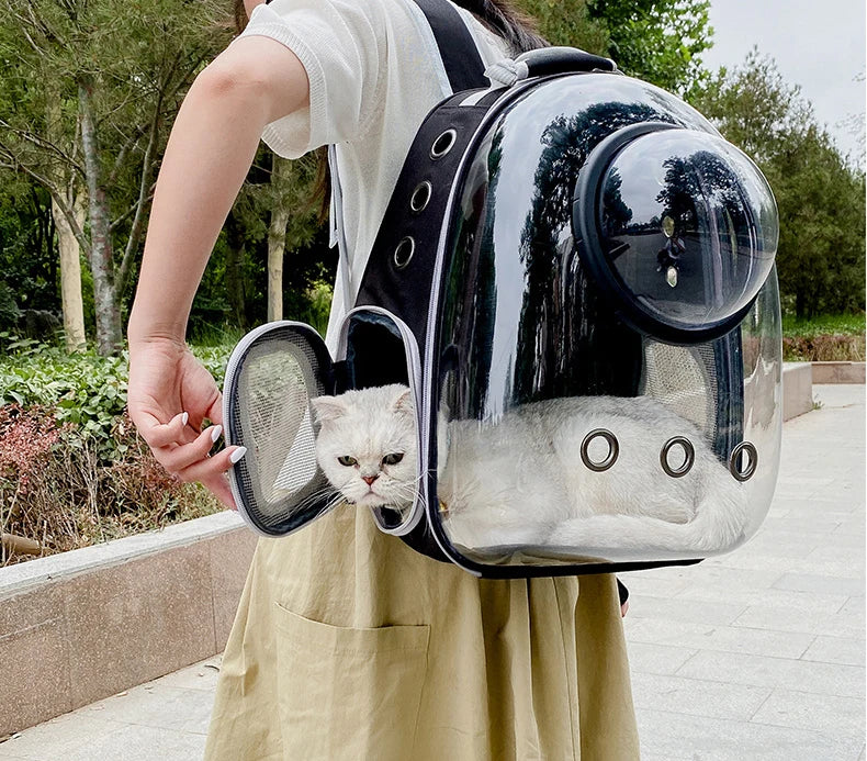 Space Capsule Transparent Pet Carrier Backpack