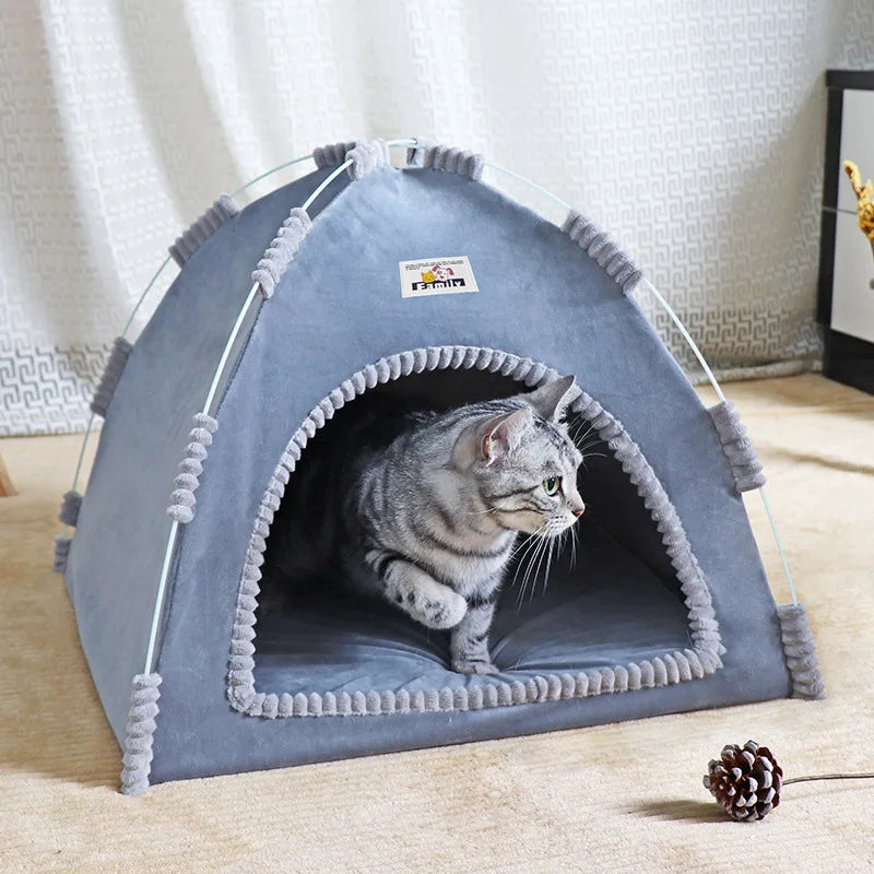 Foldable Pet Tent House – Breathable, All-Season