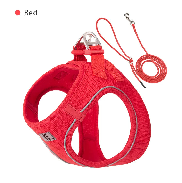 Reflective Dog Harness & Leash Set – Adjustable Vest