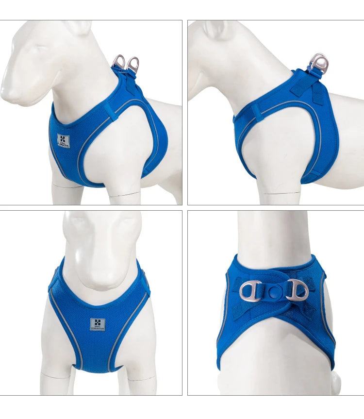 Reflective Dog Harness & Leash Set – Adjustable Vest