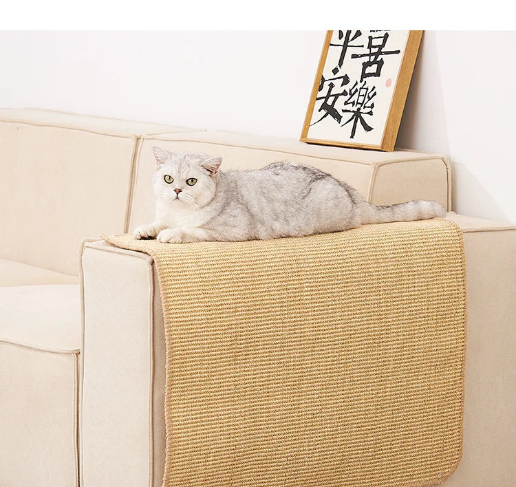 Sisal Hemp Cat Scratching Wall Pad – Furniture Protector