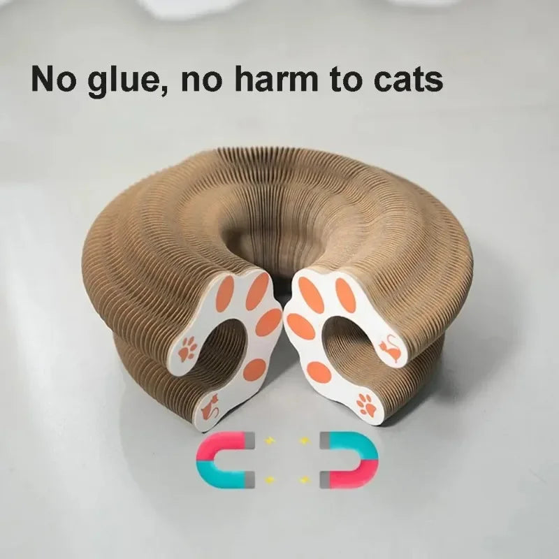 Cat Accordion Scratcher – Scratch Pad, Toy Ball & Kitty Set
