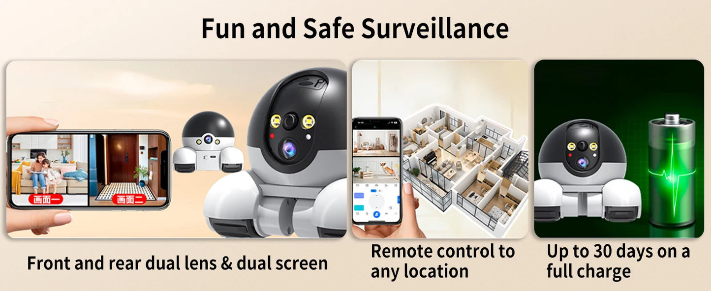 360° Pet Surveillance Camera – Motion Detection, Two-Way Audio