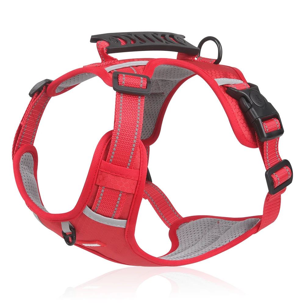 Adjustable Oxford Dog Harness Vest – Reflective Walking
