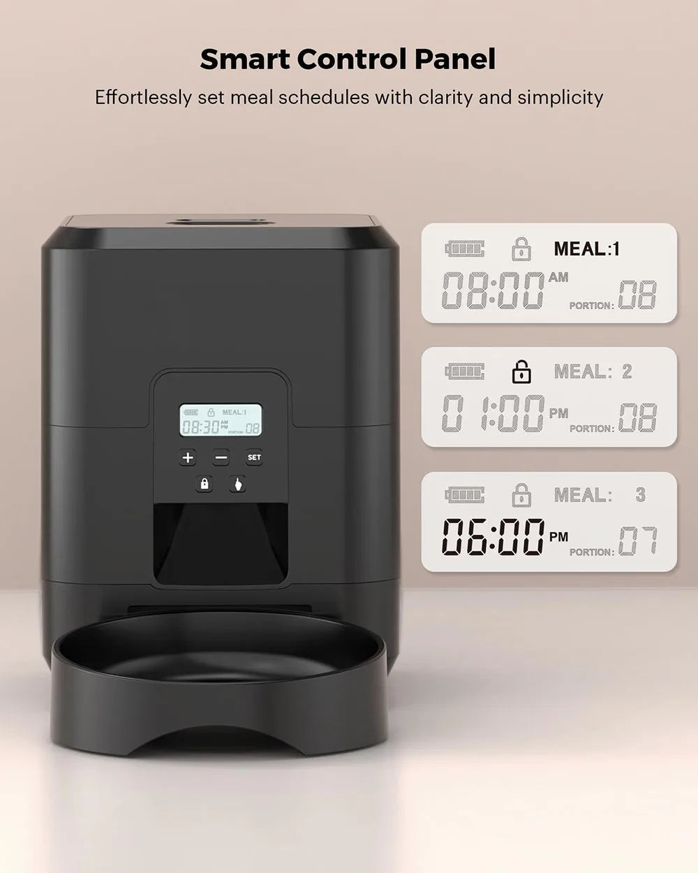 3.5L Auto Pet Feeder & 2L Water Fountain – WiFi App Combo