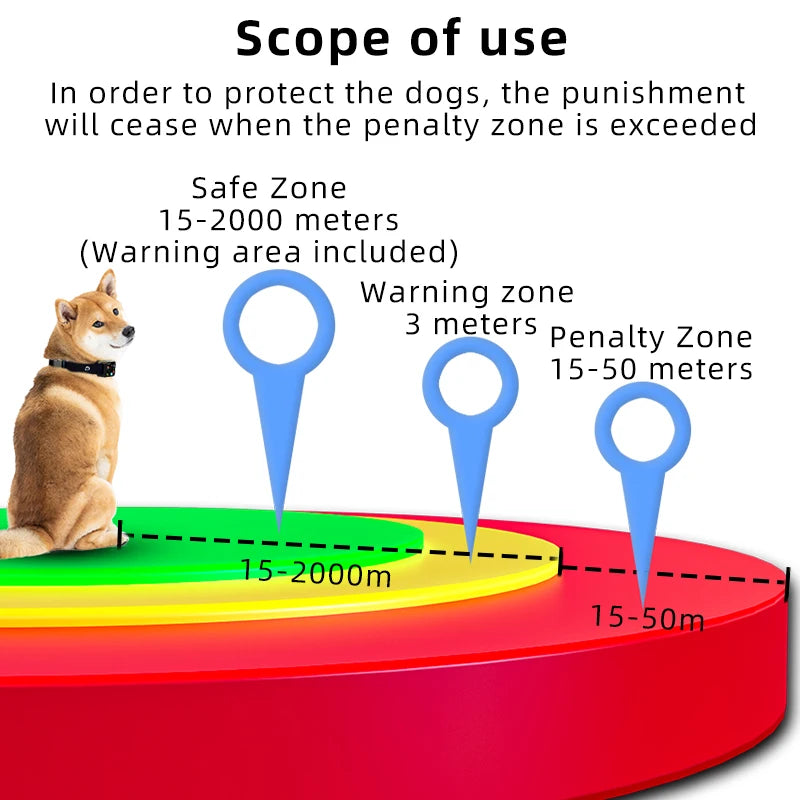 Smart GPS Wireless Dog Containment System with Shock Collar