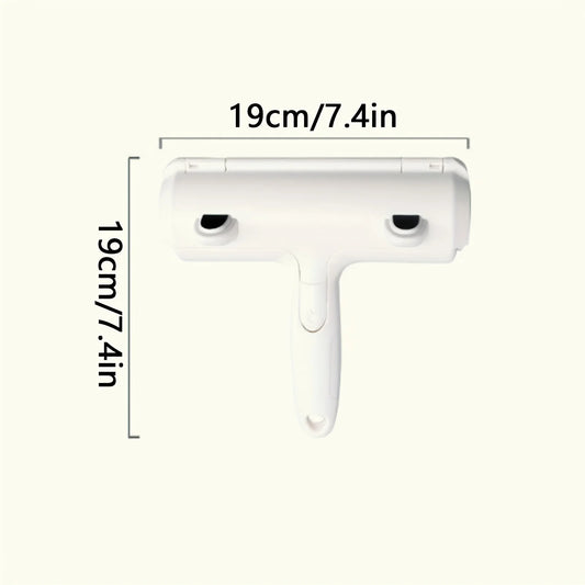 Reusable Pet Hair Remover Roller with Self-Cleaning Base - Upgraded Animal Fur Removal Tool for Couch, Furniture, Carpet, Car Se