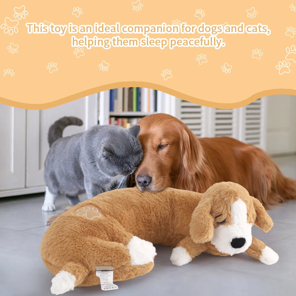Curved Pillow Heartbeat Dog Toy – Comfort & Training