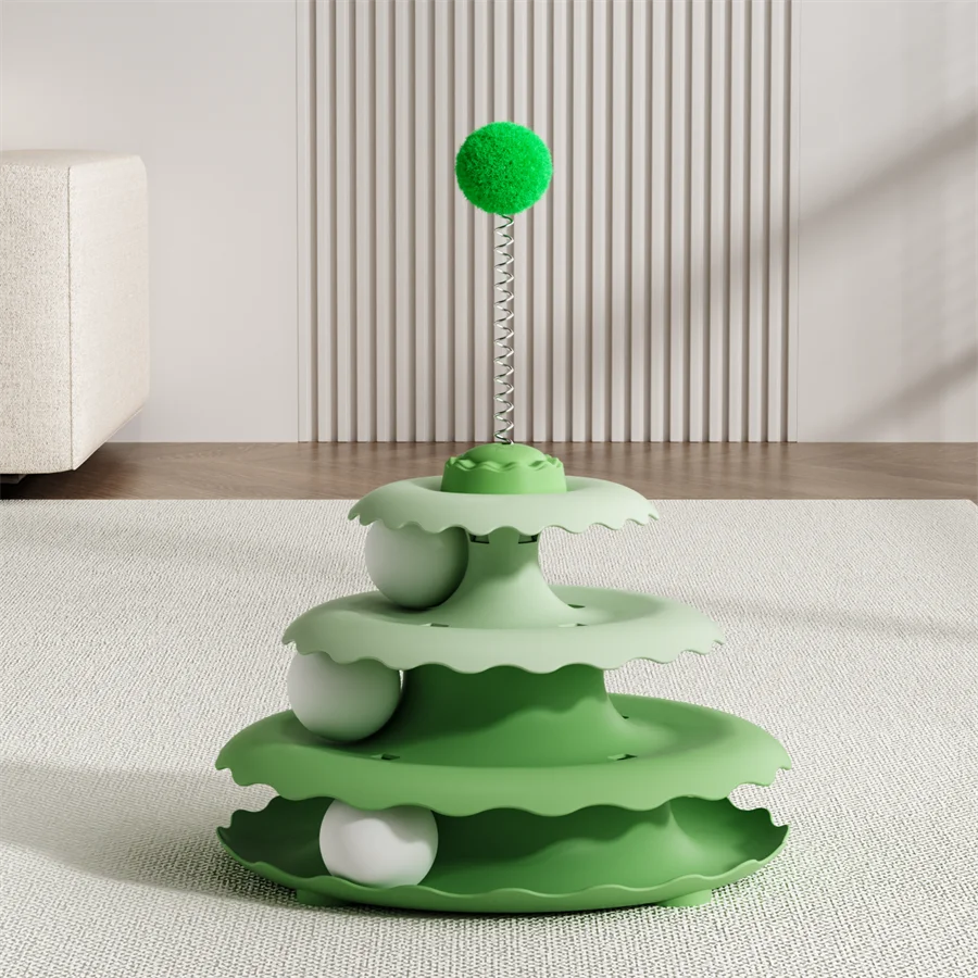 Turntable Interactive Cat Teaser Toy