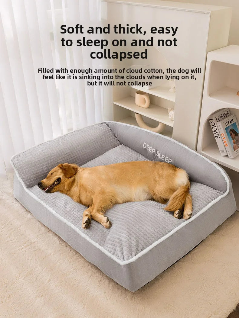 Non-Slip Winter Pet Kennel Bed – Soft & Washable