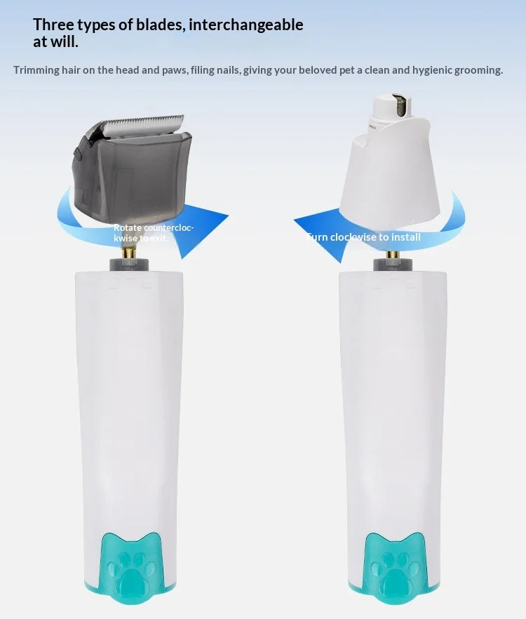 7-in-1 Pet Grooming Vacuum Kit – Hair Trimmer & Suction