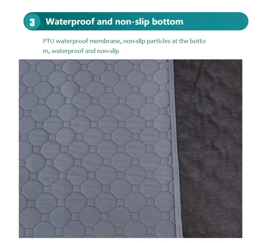 Winter Dog Pee Pad Reusable Washable Dog Urine Mat Car Seat Floor Sofa Waterproof Absorbent Puppy Cat Training Pet Supplies