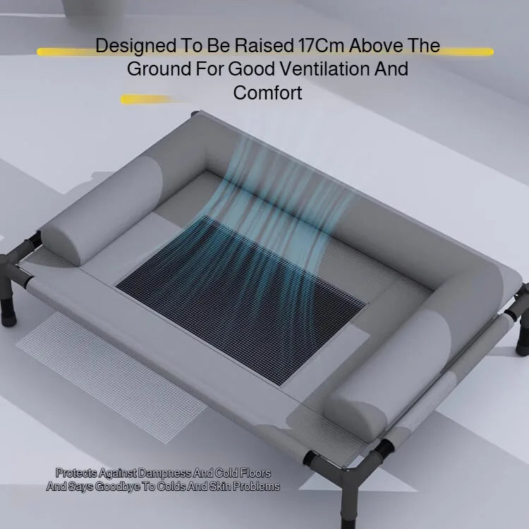 Raised Mesh Pet Bed – Waterproof, All-Season