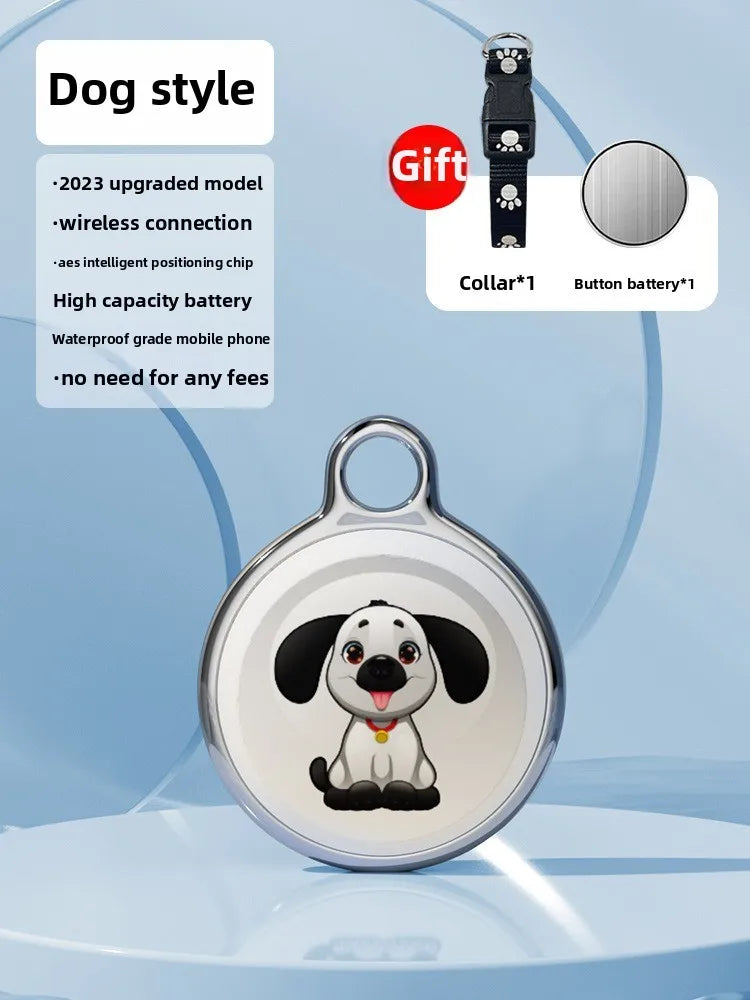 Smart Pet GPS Tracker Waterproof Anti Lost Device Global Locator for Cat Dog Compatible with iOS Android