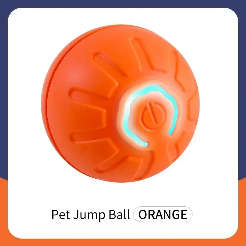 Smart Auto-Bouncing Dog & Cat Toy Ball with RGB Lights