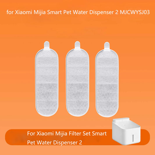 3PCS 6PCS Filter Set For Xiaomi Mijia Smart Pet Water Dispenser 2 MJCWYSJ03 Filtering Replacement For Xiaomi Drinking Fountain