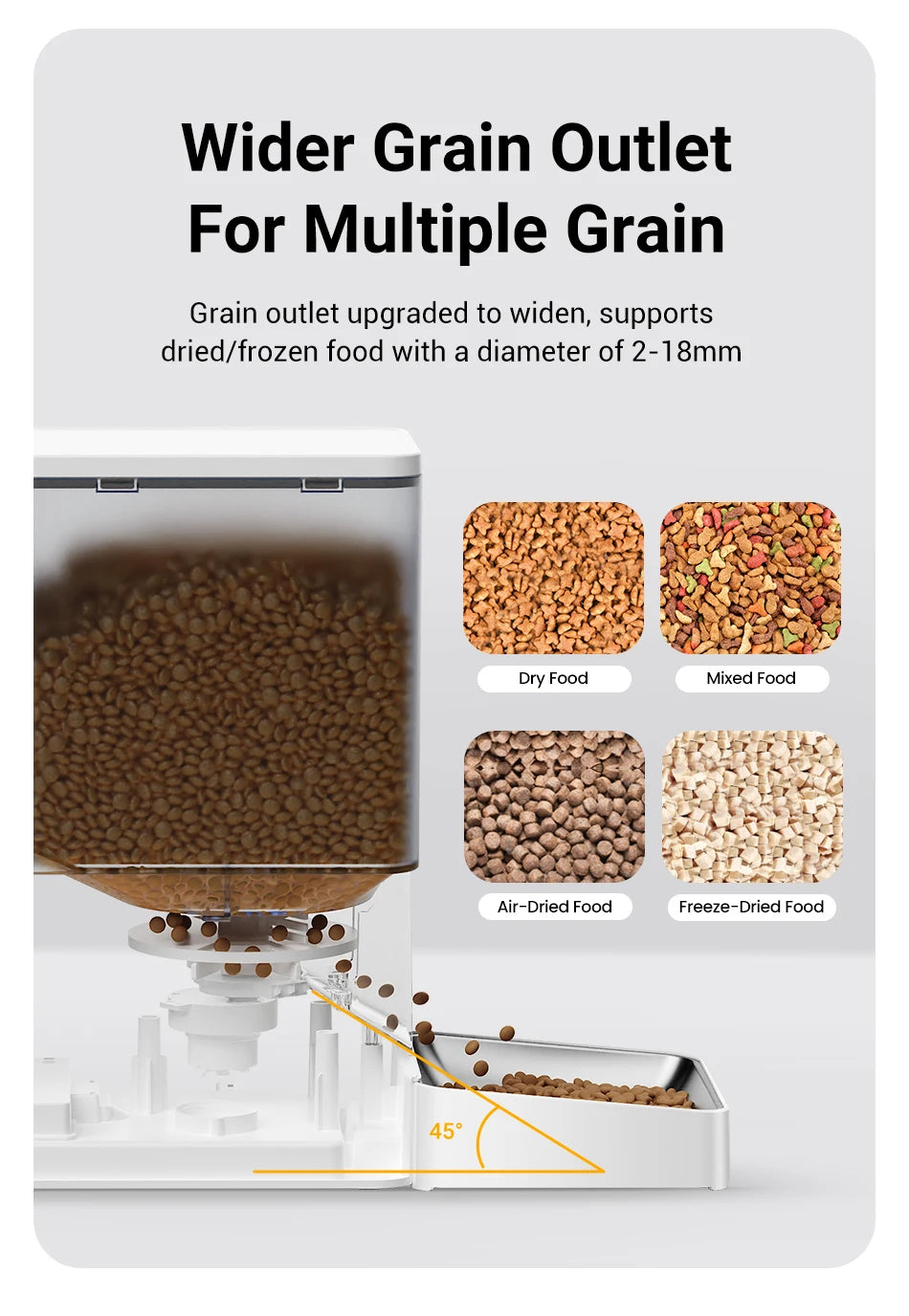 ROJECO 8.5L Auto Pet Feeder & 3.5L Water Fountain – WiFi App, Gravity Drinker