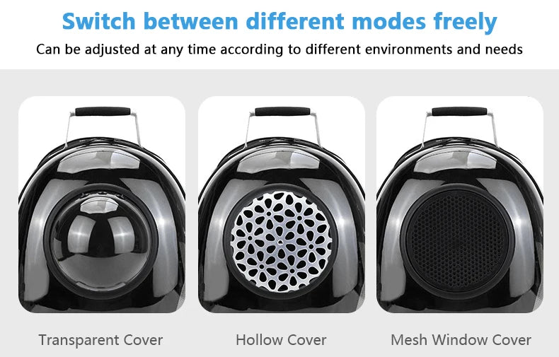 Space Capsule Transparent Pet Carrier Backpack