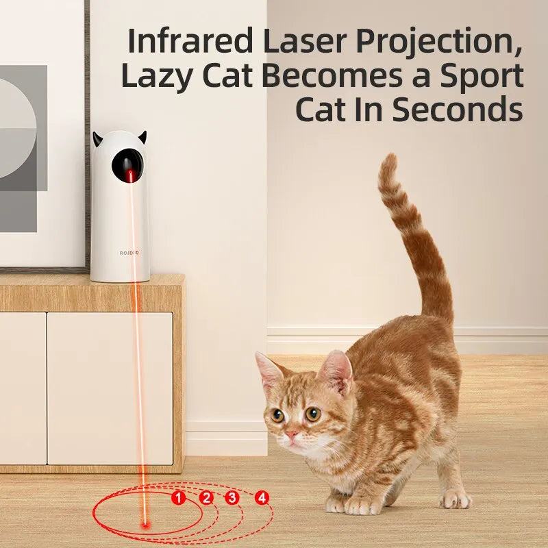 Auto Laser Cat Toy – Smart Interactive LED Teaser