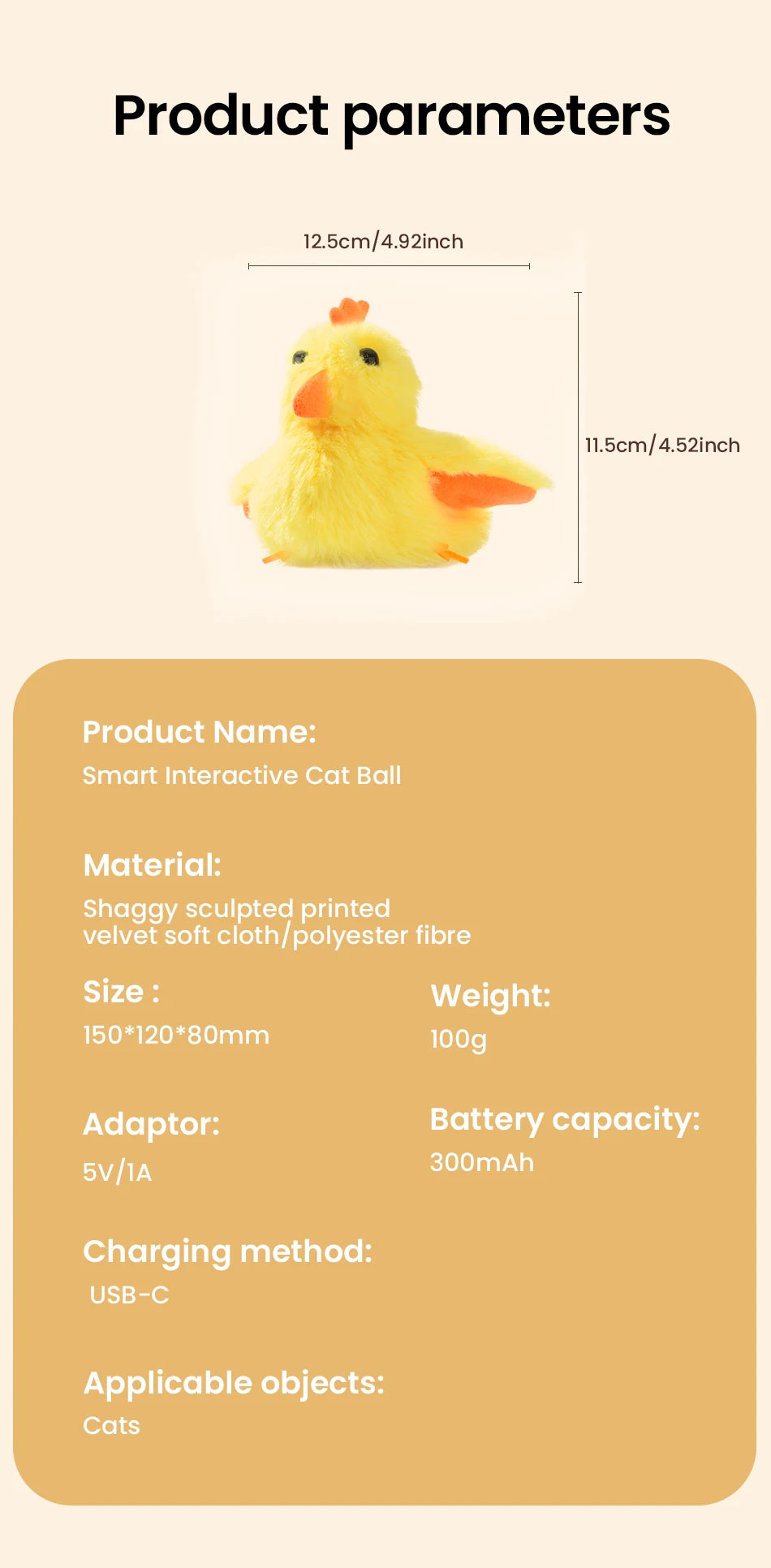 Auto Flapping Chicken Cat Toy – Catnip, Sound & Remote Control