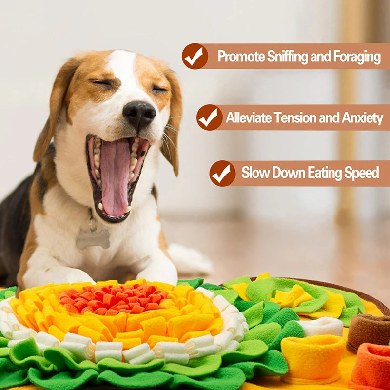 Dog Snuffle Mat – Slow Feeder, Foraging & Anxiety Relief Toy