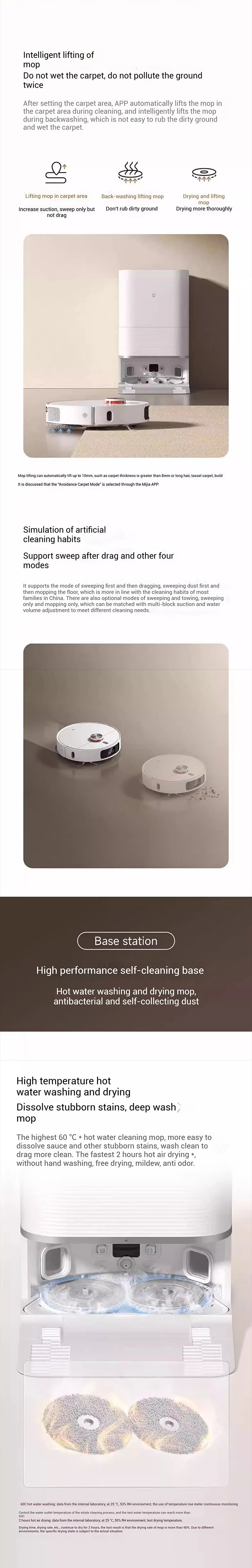 Xiaomi Robot Vacuum & Mop for Pet Hair – Auto Empty, Self-Wash