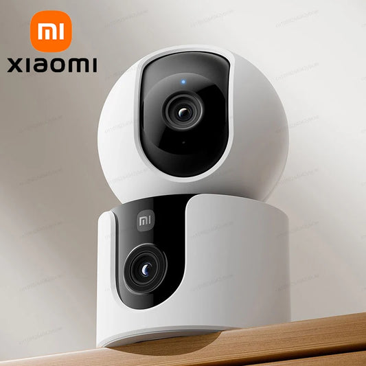 Xiaomi Smart Camera C300 with dual 360° cameras, 3MP resolution, WiFi 6, used as a baby and pet monitor, by Waggy Tail.