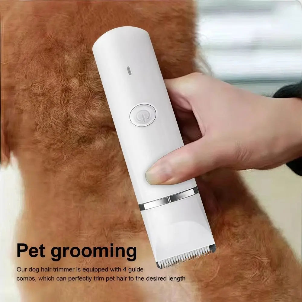 4-in-1 Cordless Dog Grooming Clippers – Low Noise