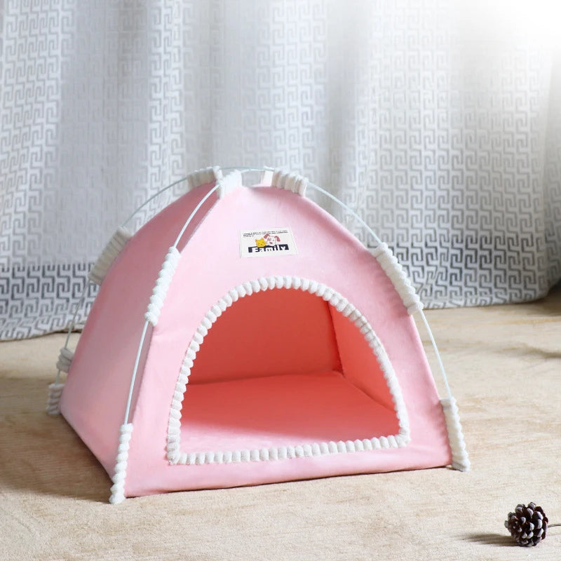 Foldable Pet Tent House – Breathable, All-Season