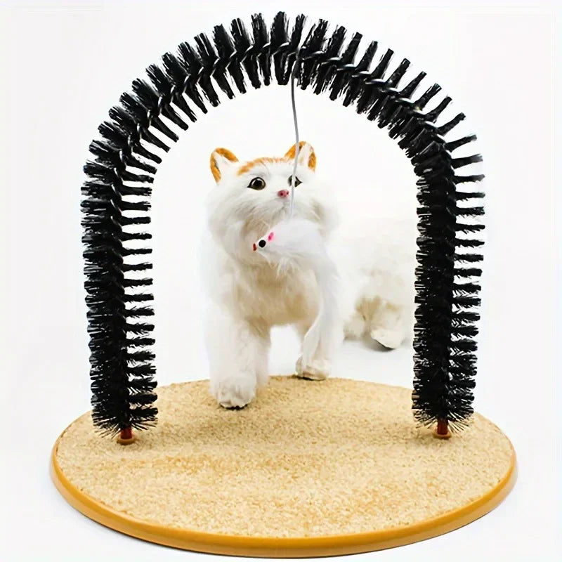 Cat Arch Self-Grooming & Massage Hair Brush Toy