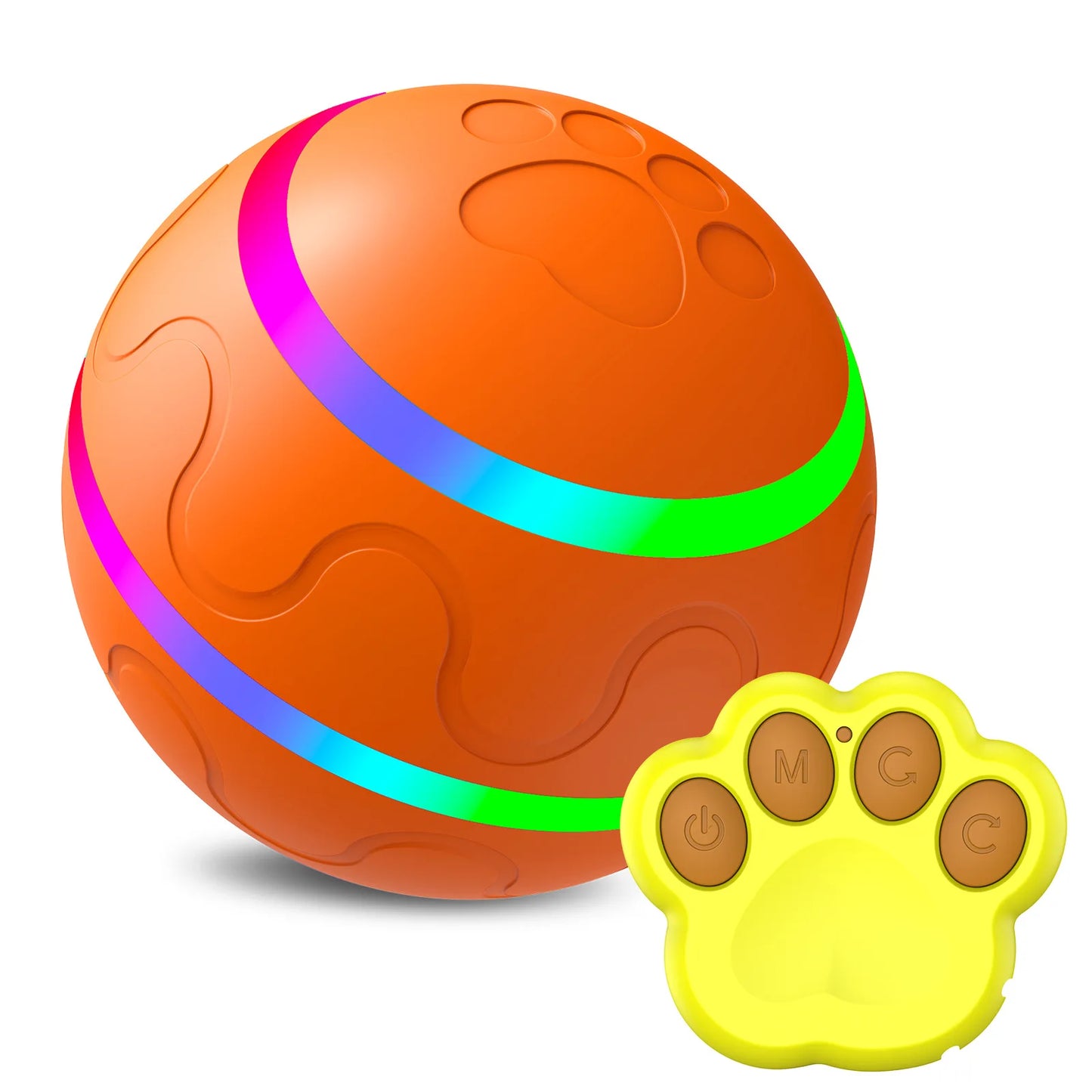 Remote Control Interactive Pet Ball – Waterproof, Flashing
