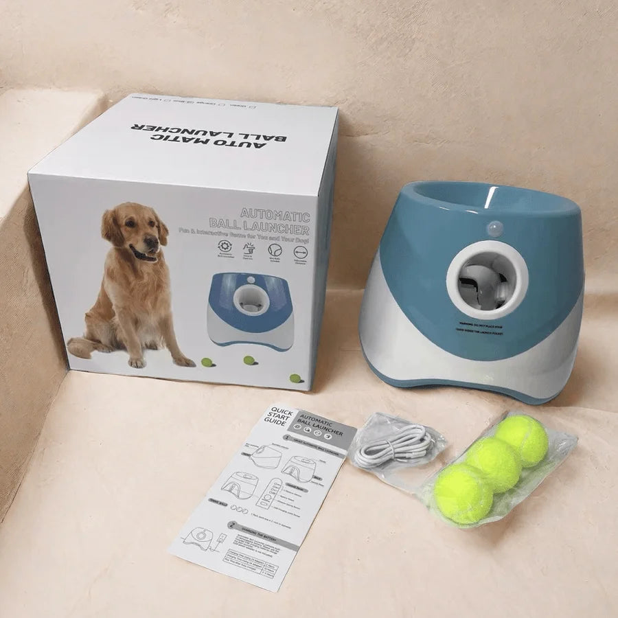 Automatic Tennis Ball Launcher for Dogs – USB Rechargeable