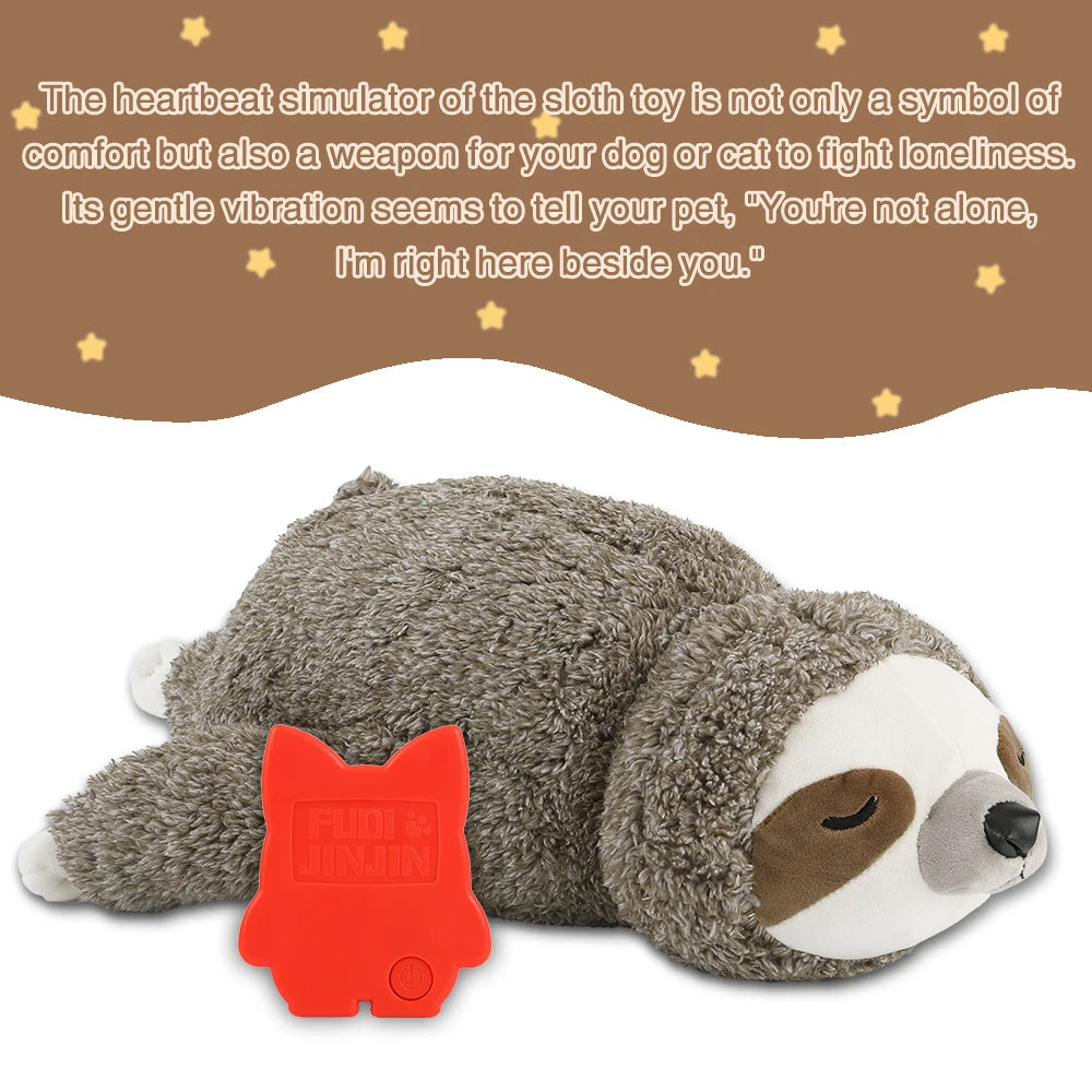 Sloth Heartbeat Puppy Toy – Sleep Aid & Stress Relief