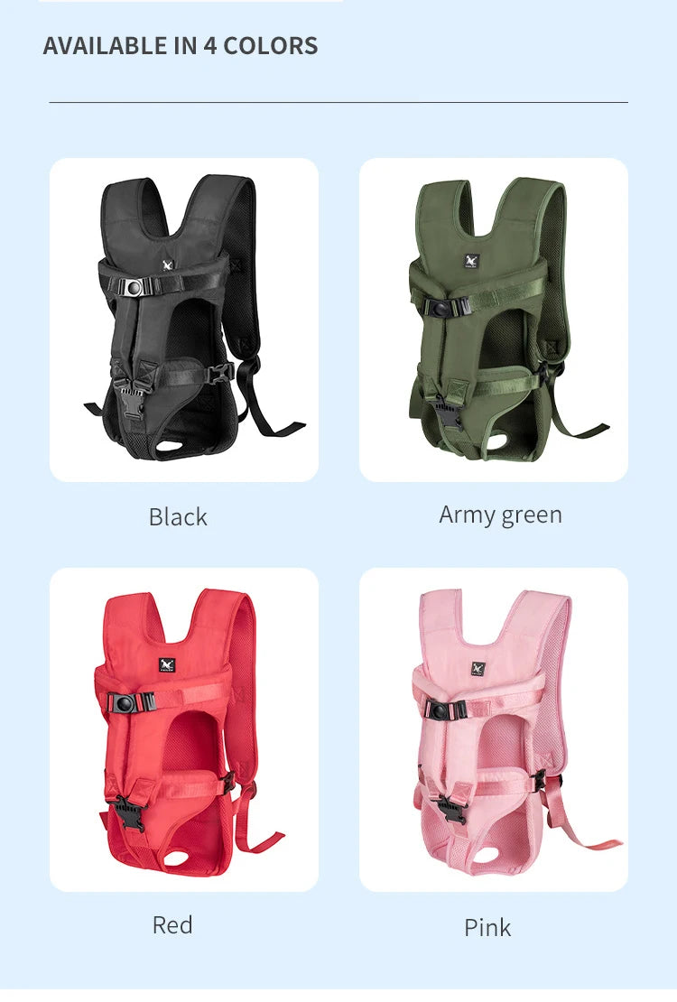 Breathable Double-Shoulder Dog & Cat Carrier Backpack