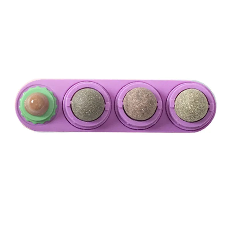 Catnip & Silver Vine Cat Toy Ball – Teeth Cleaning & Digestive Health