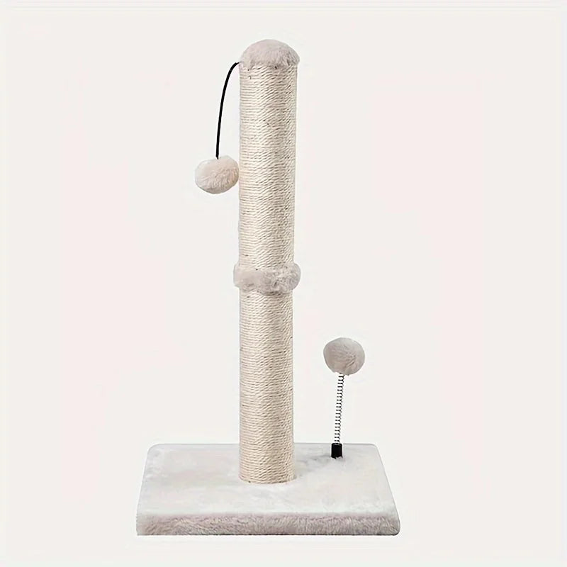 34-Inch Sisal Cat Scratching Post with Hanging Ball