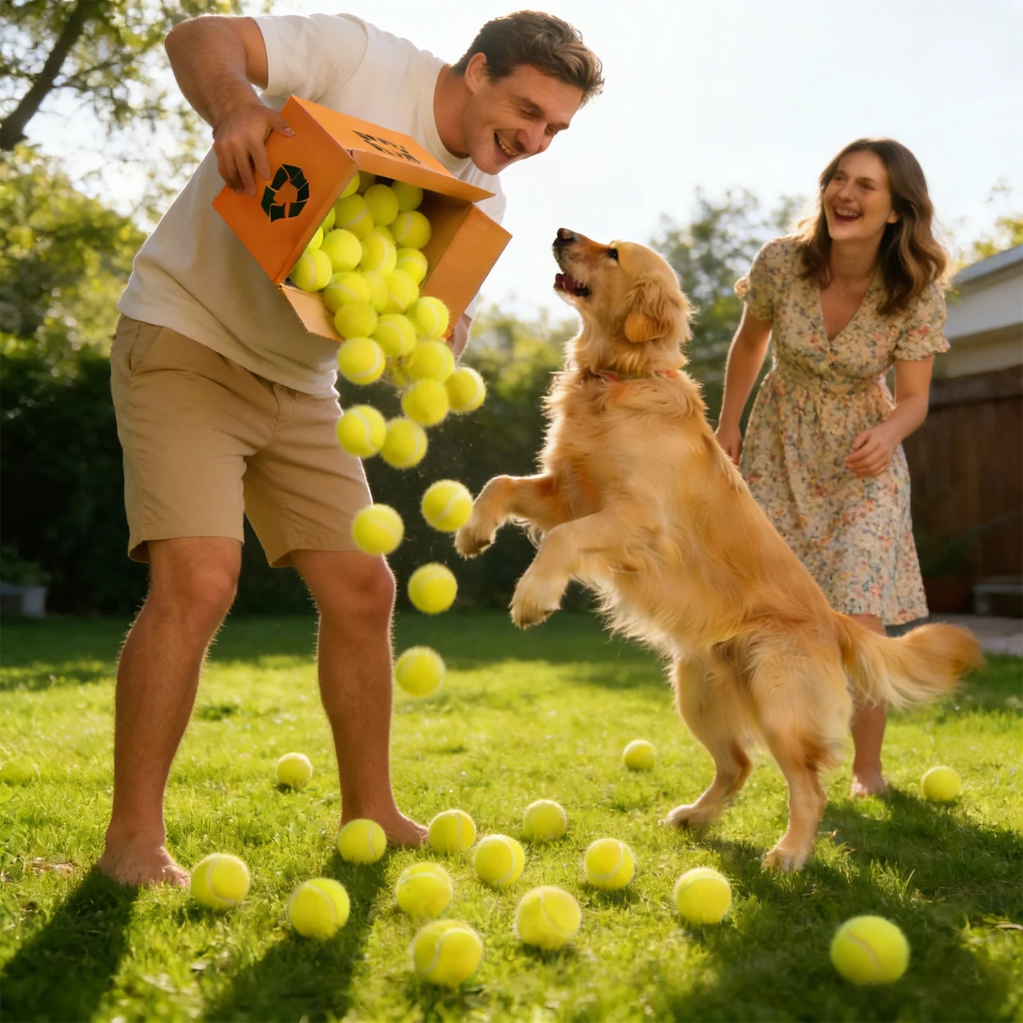 AMA Tennis Balls,12-Pack Advanced Training Tennis Balls for Beginner, Pet Dog practice Tennis Balls with Mesh Bag for Easy Carry