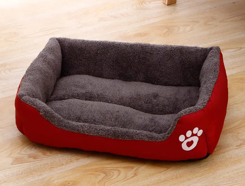 Classic Soft Cotton Pet Bed – Breathable, All Sizes