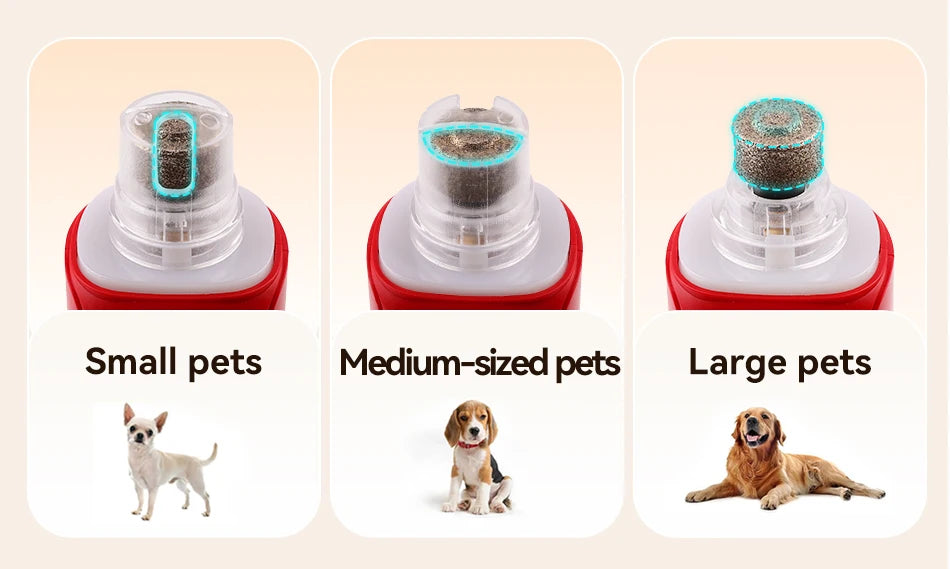 ROJECO Electric Pet Nail Grinder – Rechargeable, LED Light, 7-Speed for Cats & Dogs