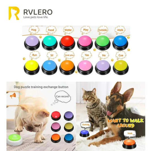 Dog Communication Buttons – Voice Recording Training Buzzer