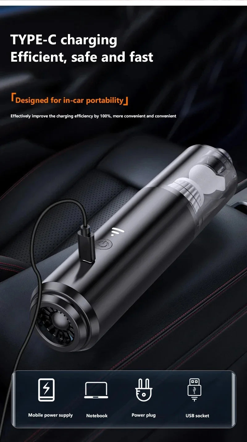 Handheld Pet Hair Vacuum – Rechargeable, Car & Home