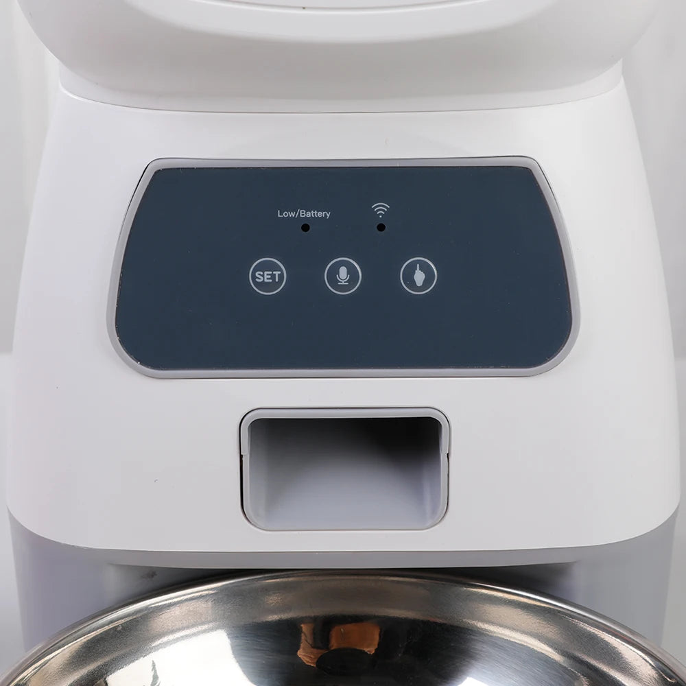 3.5L Auto Pet Feeder & 2L Water Fountain – WiFi App Combo